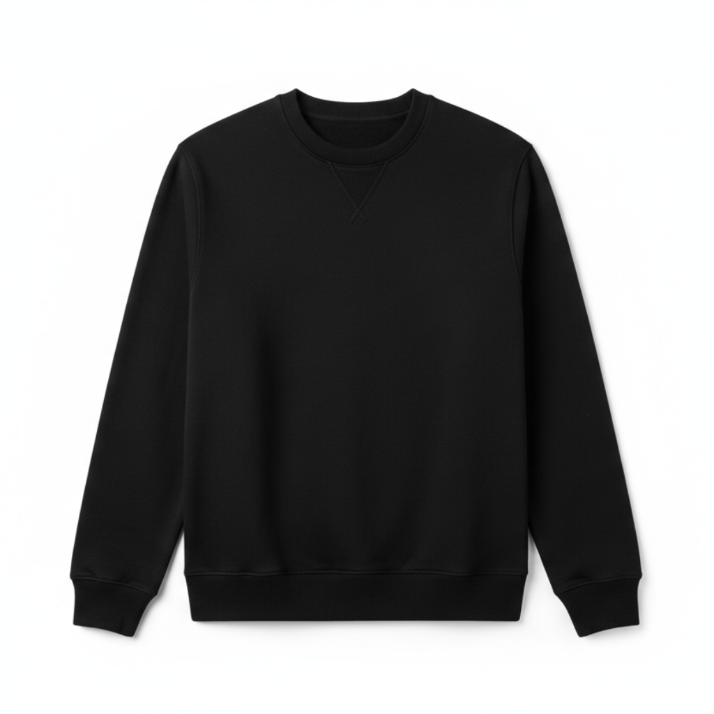black crew neck