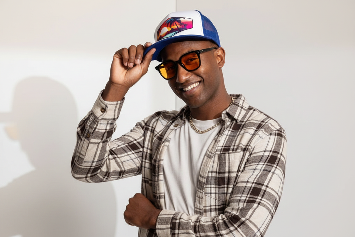 Custom 5 Panel Trucker Cap Yupoong 6006