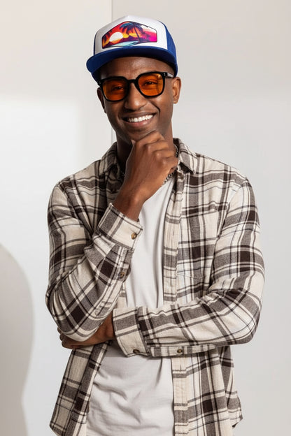 Custom 5 Panel Trucker Cap Yupoong 6006