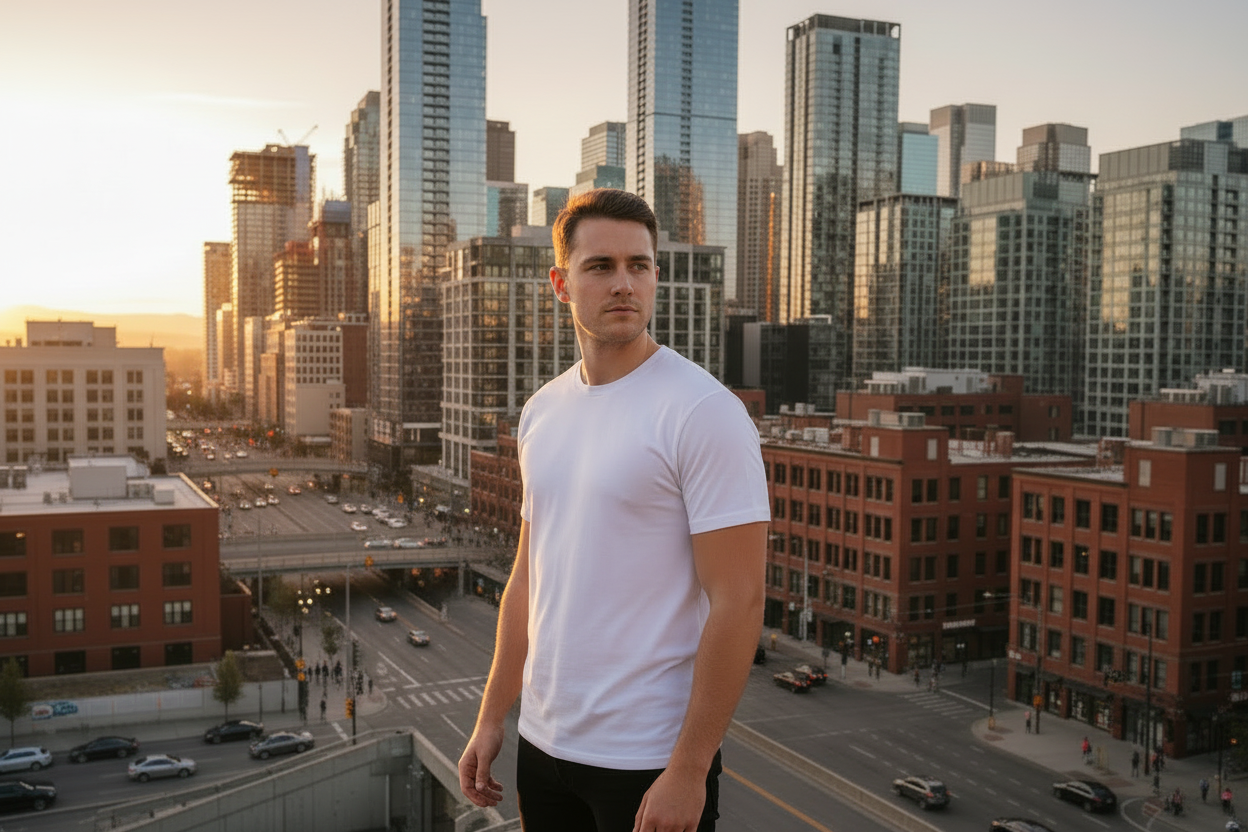 Custom Essential T-Shirt l Made in Canada