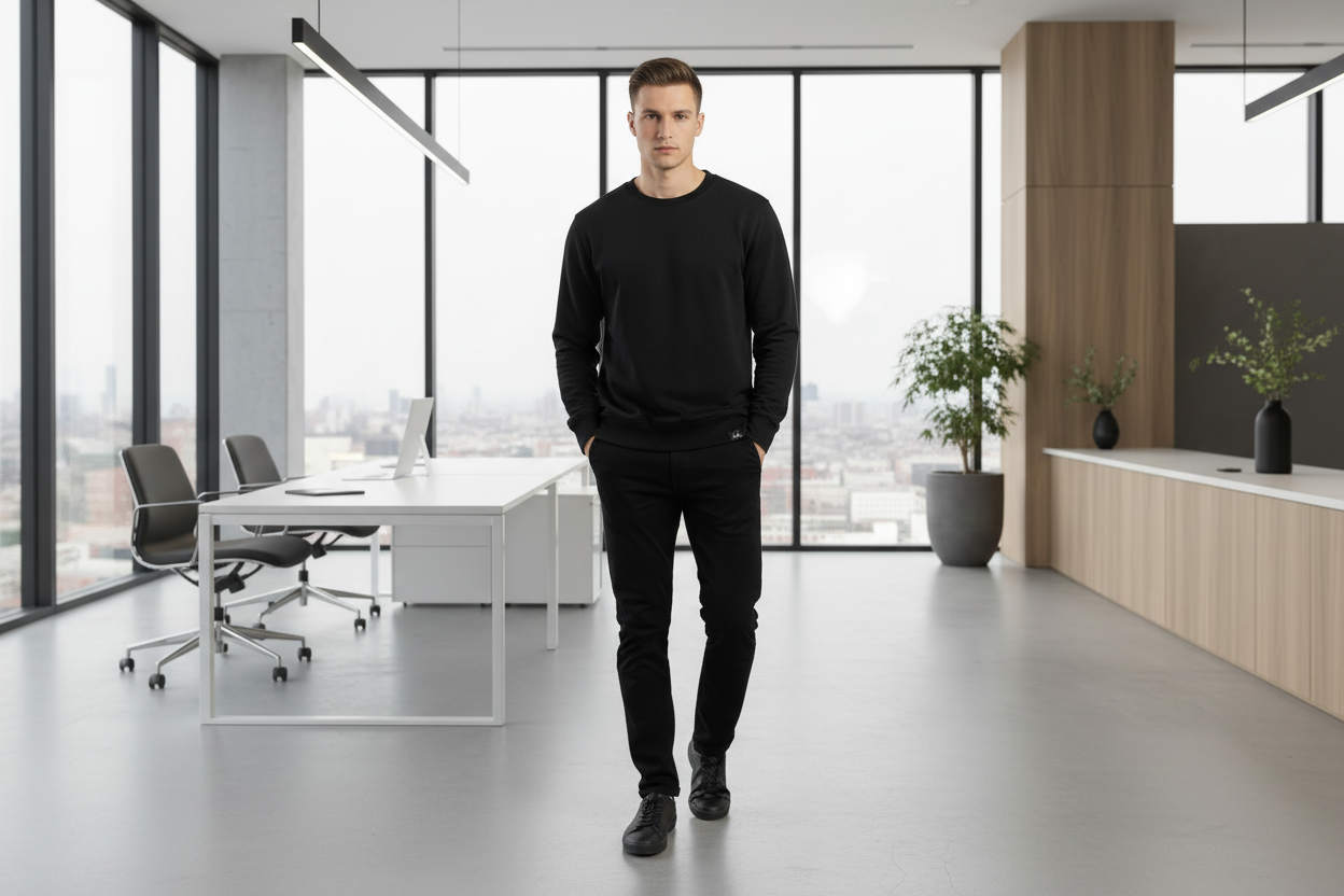 Custom Organic Bamboo Fleece Crewneck Sweatshirt l Made in Canada