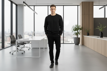 Custom Organic Bamboo Fleece Crewneck Sweatshirt l Made in Canada